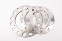 COOLING RINGS: A pair of alloy front brake cooling rings