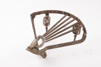 SOLO SEAT: A solo seat frame thought to suit British makes with springs (some missing) & mount springs