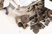 TRIUMPH: A group of assorted Triumph parts, includes timing covers, tank rack, new number plate bracket, timing gears, a cam, s/arm brake pedal etc - 3