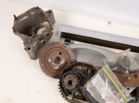 NORTON: A group of assorted Norton parts, includes timing cover, gear lever, oil pump, speedo drive & clutch parts - 2