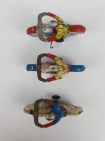 RACING: Three bikes made in Japan late 1950s, Police & Blue Comet RN48 both friction & Red Comet RN27 clockwork - 7