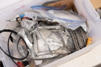HARLEY-DAVIDSON: A group of assorted Harley-Davidson parts, includes new CV carby kit (approx 40mm) , grips, cables, high rise mounts, new chain, etc - 2