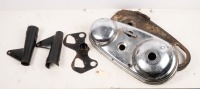 NORTON ATLAS: A group of assorted Norton Atlas parts, includes primary set, headlamp brackets, instrument mount bracket