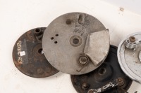 BACKING PLATES: A group of assorted Norton & Triumph brake backing plates - 2