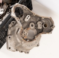 NORTON ATLAS: A group of assorted Norton Atlas parts, includes headlamp brackets, mudguard brackets, timing cover & auto advance unit, etc - 3