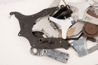 PLATES: A group of assorted engine gearbox mount plates, mostly Norton - 2