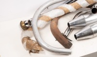 NORTON EXHAUSTS: A group Norton exhausts - 3