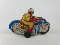 RACING: Three bikes made in Japan late 1950s, Police & Blue Comet RN48 both friction & Red Comet RN27 clockwork - 15