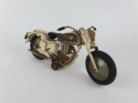 CIVILIAN: BMW 500 Motorcycle, white version by Bandai Japan c1950s.