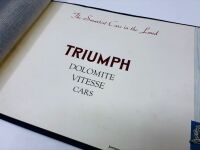 TRIUMPH: A Sales Brochure for the Dolomite and Vitesse models [Location: Sydney] - 2