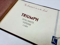 TRIUMPH: A Sales Brochure for the Dolomite and Vitesse models [Location: Sydney] - 2