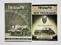 TRIUMPH: A pair of Sales Brochures featuring the Dolomite, Vitesse and Gloria models [Location: Sydney]