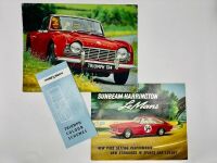 TRIUMPH: A pair of Sales Brochures for the TR4 together with a brochure for the Sunbeam Harrington LeMans [Location: Sydney]