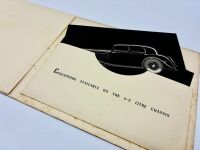 ALVIS: A Sales Brochure for the 4.3-litre [Location: Sydney] - 4