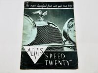 ALVIS: A group of three Sales Brochures for the 16/95, Silver Crest and Speed Twenty models [Location: Sydney] - 2