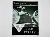 ALVIS: A pair of Sales Brochures for the Speed Twenty and Firebird models [Location: Sydney] - 2