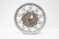 NORTON: A Norton Atlas 18 inch rear wheel with alloy rim installed
