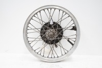 TRIUMPH: A Triumph pre unit rear wheel with a Borrani rim, flanged alloy rim