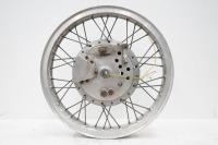 NORTON: A Norton Atlas front wheel with a 19 inch Borrani flanged alloy rim - 3