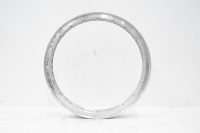 WHEEL: A flanged alloy rim, Borrani 19 inch x WM3, 40 spoke