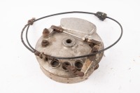 NORTON: A Norton 8 inch twin leader front brake backing plate