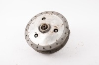 NORTON: A Norton Atlas rear wheel hub complete with sprocket, brake plate & axel