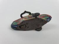 CIVILIAN: Indian Motorcycle plus Police Dept, two small friction bikes, made in Japan c1950s. - 13