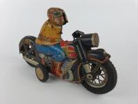 CIVILIAN: CONDOR Motorcycle by IY Metal Toys Japan c1950s.