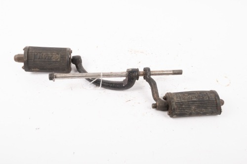 NORTON: A Norton rider foot peg set