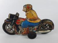 CIVILIAN: CONDOR Motorcycle by IY Metal Toys Japan c1950s. - 3