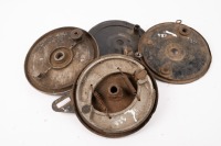 BRAKE PLATES: Four brake backing plates to suit British makes - 2