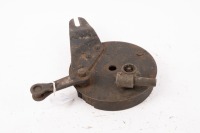 BACKING PLATE: A pre-war girder fork front brake backing plate with speedo drive - 2