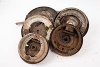 BACKING PLATES: Five brake backing plates to suit British makes - 2