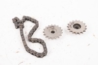 AJS / MATCHLESS: A AJS / Matchless magneto drive gears and chain - new