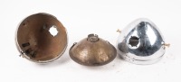 LUCAS: Two Lucas headlamp buckets with headlamp rim & reflector - 2