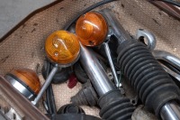 A collect of miscellaneous parts believed to have come from a late 1960s-early 1970s Triumph - 3