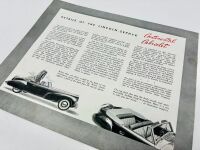 LINCOLN: A pair of Sales Brochures featuring the Zephyr and Zephyr Continental Cabriolet [Location: Sydney] - 8