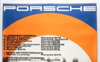 PORSCHE 1971 LE MANS POSTER: An original Le Mans post race poster for the 1971 Le Mans 24 hour, this poster features the victorious #22 Porsche 917K of van Lennep - Marko - 2