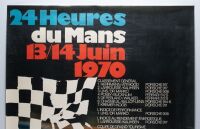POSTER: An original Le Mans post race poster for the 1971 Le Mans 24 hour, this poster features the victorious #22 Porsche 917K of van Lennep - Marko, as well as the top 8 finishers overall, poster measures 76cm x 101cm - 2
