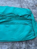 ASTON MARTIN: A large green fabric cover with padded sides made to suit a large car, used on an Aston Martin AMV8 / DBS [Location: Melbourne] - 3