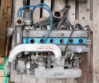 TOYOTA: A late 1980s / early 1990s Toyota 1G-GTE engine, 24 valve, with twin turbo intercooler [Location: Melbourne]