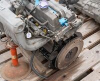 TOYOTA: A late 1980s / early 1990s Toyota 1G-GTE engine, 24 valve, with twin turbo intercooler [Location: Melbourne] - 2