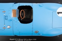 BUGATTI 57 C: A 1:18 scale Bugatti 57 C, the #1 race car as raced to victory at the 1939 Le Mans 24 hour, driven by the driver combination of Wimille - Veyron - 4