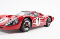 FORD GT40 MkIV: A 1:18 scale Ford GT40 MkIV, the Ford Motor Company, Shelby American inc entered number #1 race car as driven to victory in the 1967 Le Mans 24 hour, with the driven combination of Dan Gurney - A.J. Foyt - 2
