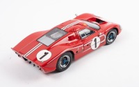 FORD GT40 MkIV: A 1:18 scale Ford GT40 MkIV, the Ford Motor Company, Shelby American inc entered number #1 race car as driven to victory in the 1967 Le Mans 24 hour, with the driven combination of Dan Gurney - A.J. Foyt - 3