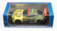 ASTON MARTIN VANTAGE AMR: A Spark 1:43 scale Aston Martin Vantage AMR model, the #95 race car, as raced to 3rd place LMGTE pro class in the 2020 Le Mans 24 hour race, a factory entered race car of Aston Martin Racing with a driver combination of Sorensen,