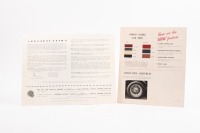 MG TF: Two original 1953-1954 MG TF sales brochures, including one black and white double sided single sheet sales brochure and one colour printed brochure - 2