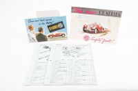 MG TF: Two original colour printed MG TF Series sales brochures, including one large fold out brochure dated to rear '11/53-80' (1953), along with Glenn Mitchell Collision Estimator MG TF 1953-1955 repair estimation time/cost guide