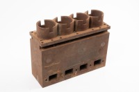 BUGATTI: A Bugatti engine block for unknown model, unit length 28cm, height 18cm, inlet width 6cm [Location: Melbourne]