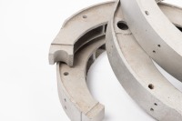 BUGATTI: A group of eight Bugatti 330mm brake shoes, ex molsheim, includes four alloy and four steel shoes [Location: Melbourne] - 2